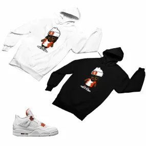 Jordan 4 Orange Matching Custom Designed Hoodies JD 4-23-8