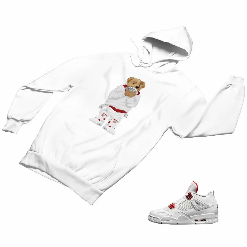 Jordan 4 Red Matching Custom Designed Hoodies JD 4-23-37