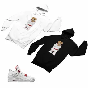 Jordan 4 Red Matching Custom Designed Hoodies JD 4-23-37