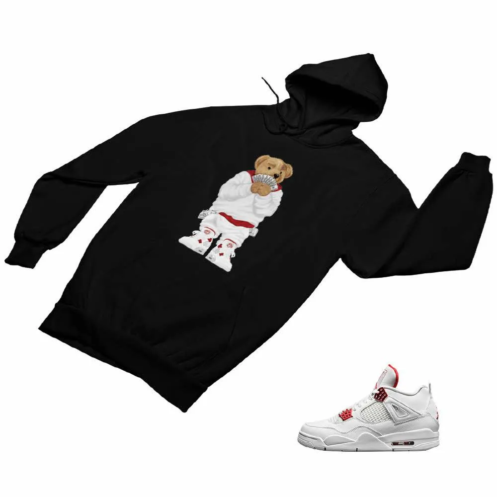 Jordan 4 Red Matching Custom Designed Hoodies JD 4-23-37