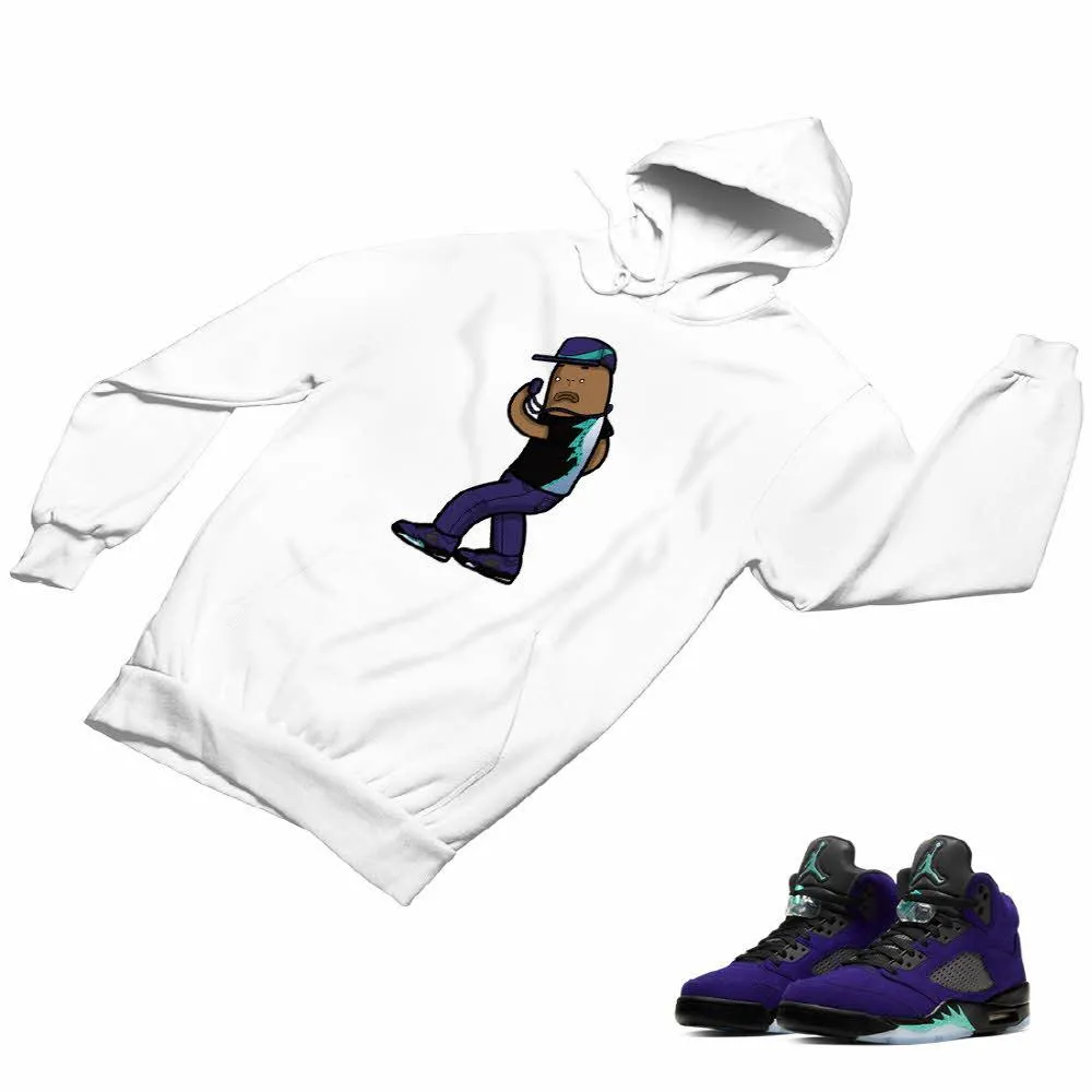 Jordan 5 Alternate Grape Matching Custom Designed Hoodies JD 5-2-8-6