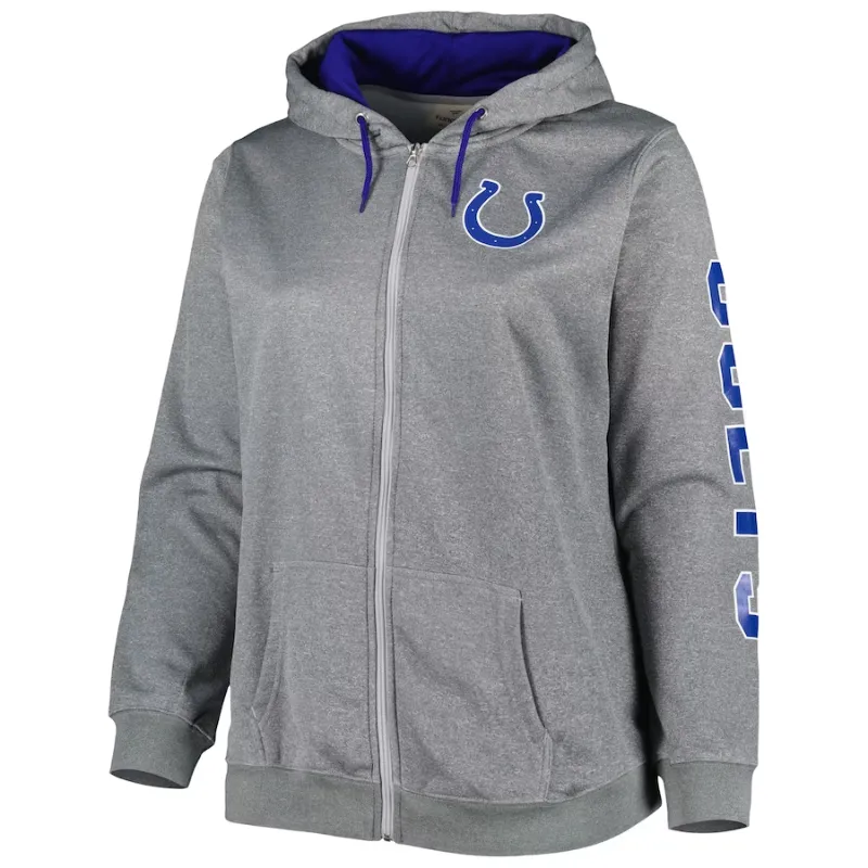 Joseph Indianapolis Colts Grey Hooded Jacket - William Jacket