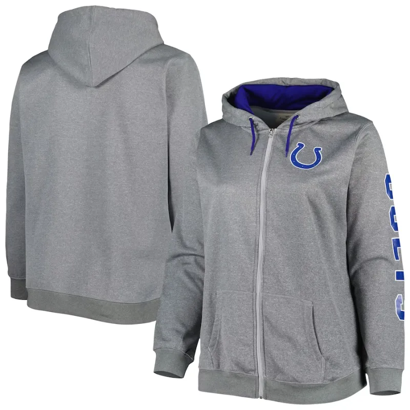 Joseph Indianapolis Colts Grey Hooded Jacket - William Jacket