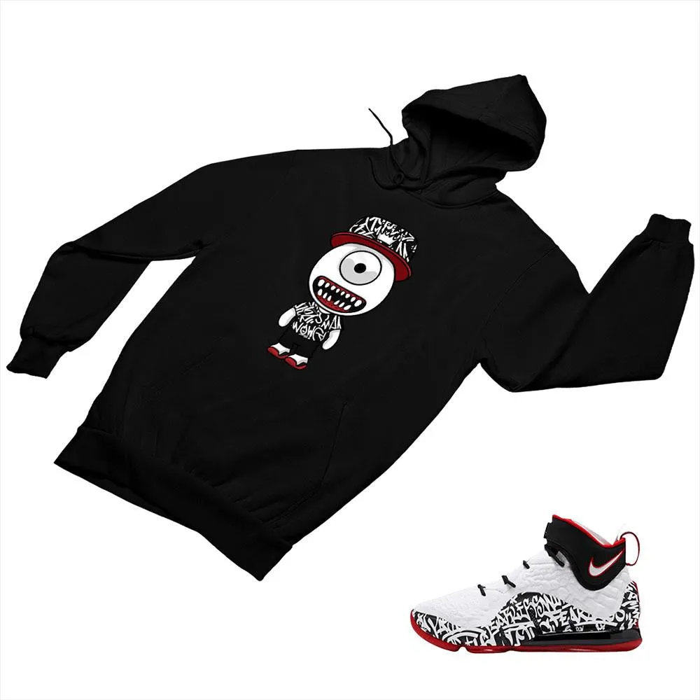 LeBron 17 Graffiti Matching Custom Designed Hoodies NLB17 1-4-8