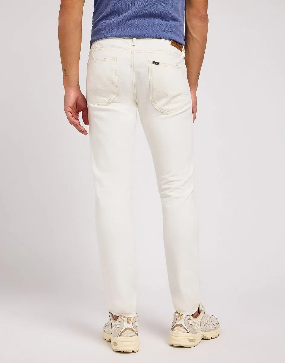 Lee Luke Slim Tapered Denim Jeans White