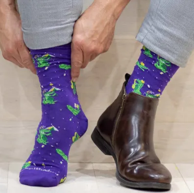 Mardi Gras Mambo Socks