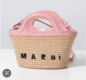 Marni Bag  Wooven Pink