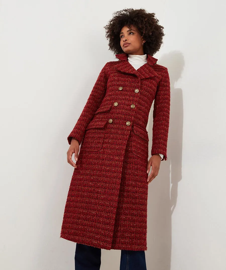 Maya Tweed Maxi Coat