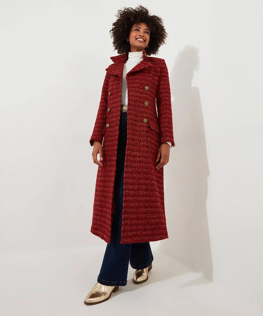 Maya Tweed Maxi Coat