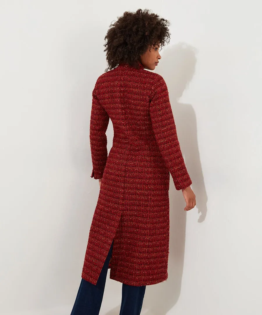 Maya Tweed Maxi Coat