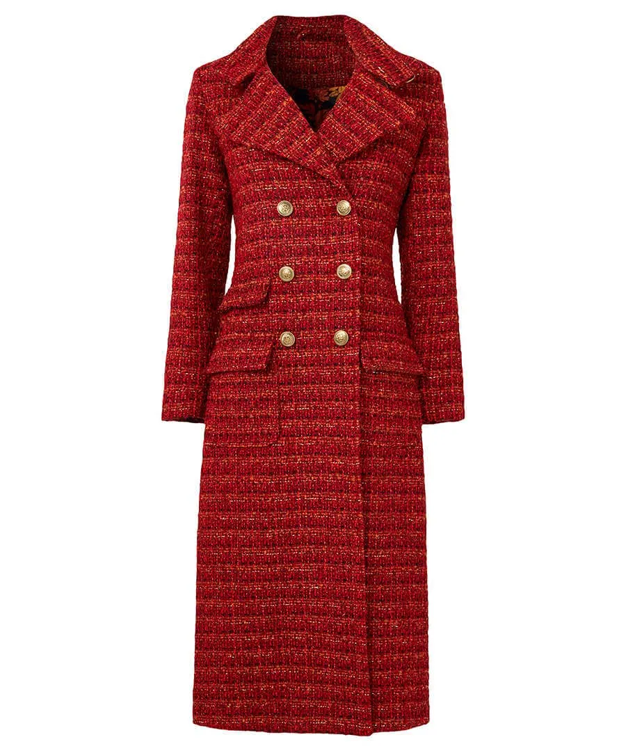 Maya Tweed Maxi Coat