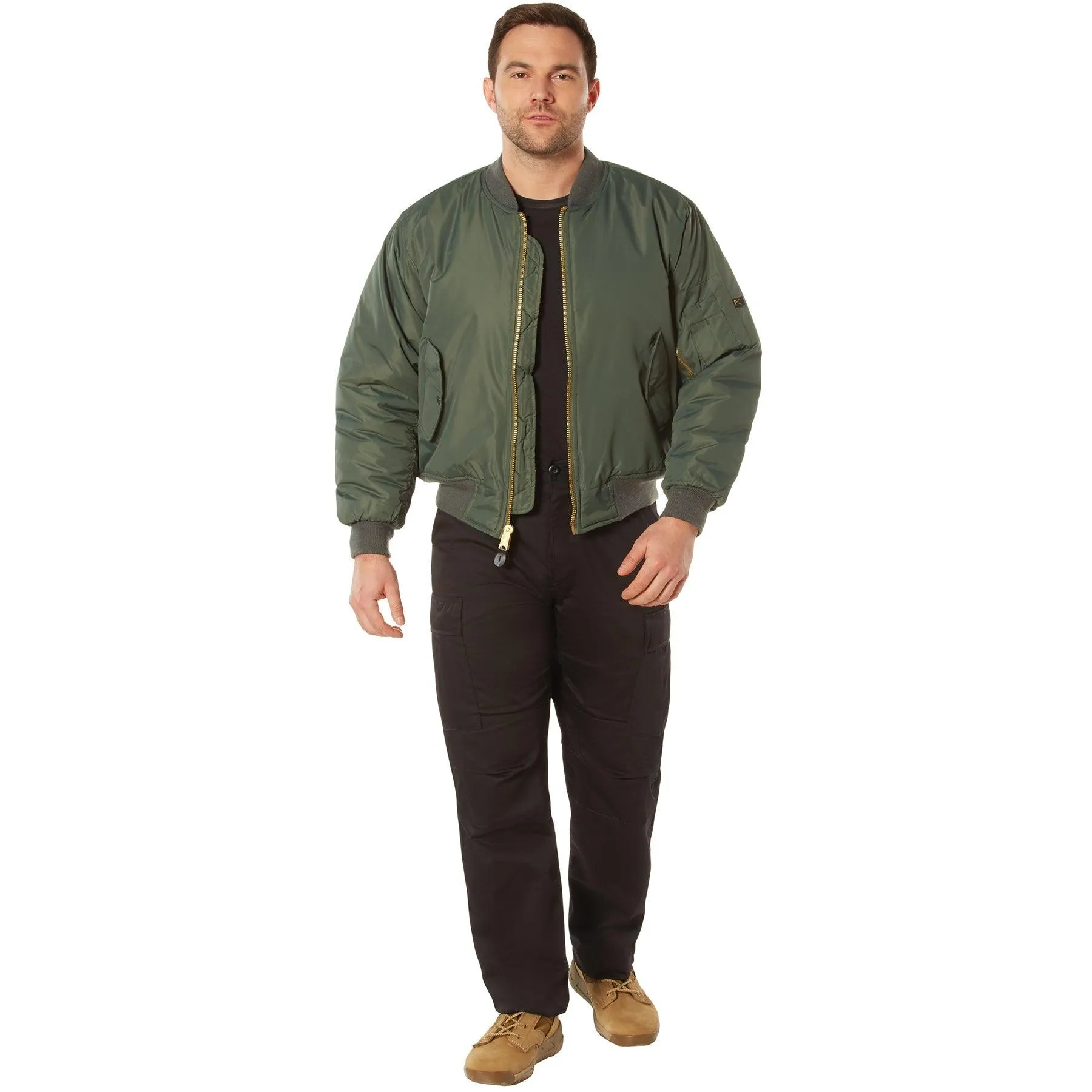 Mens Enhanced MA-1 Nylon Flight Jacket by Rothco