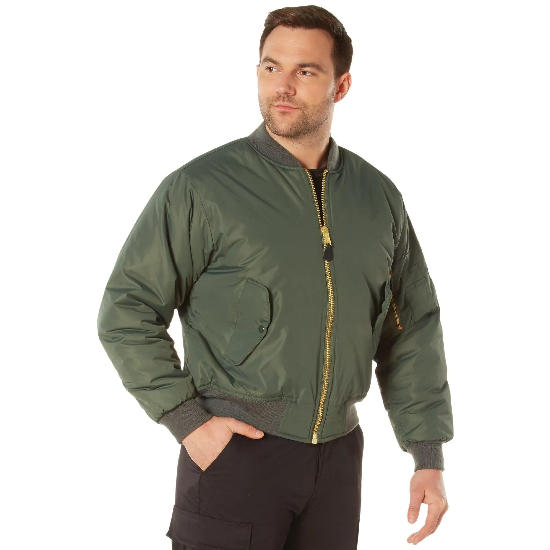 Mens Enhanced MA-1 Nylon Flight Jacket by Rothco