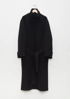 Men's Wrap Coat — Black