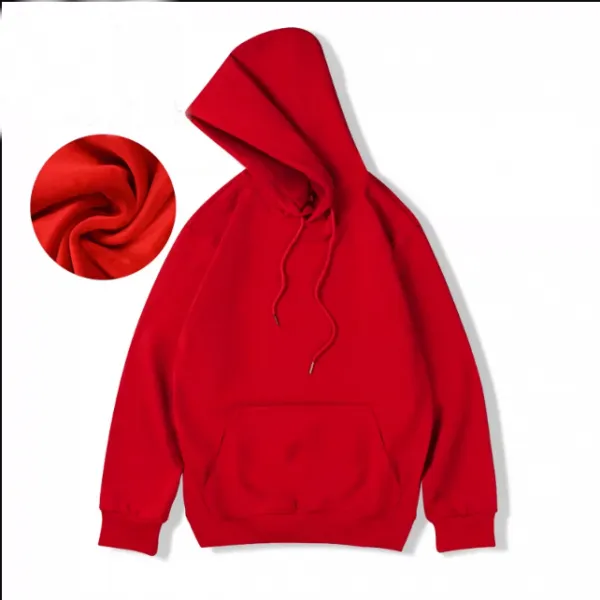 Men's relaxed fit baggy fleece hooded sweatshirt