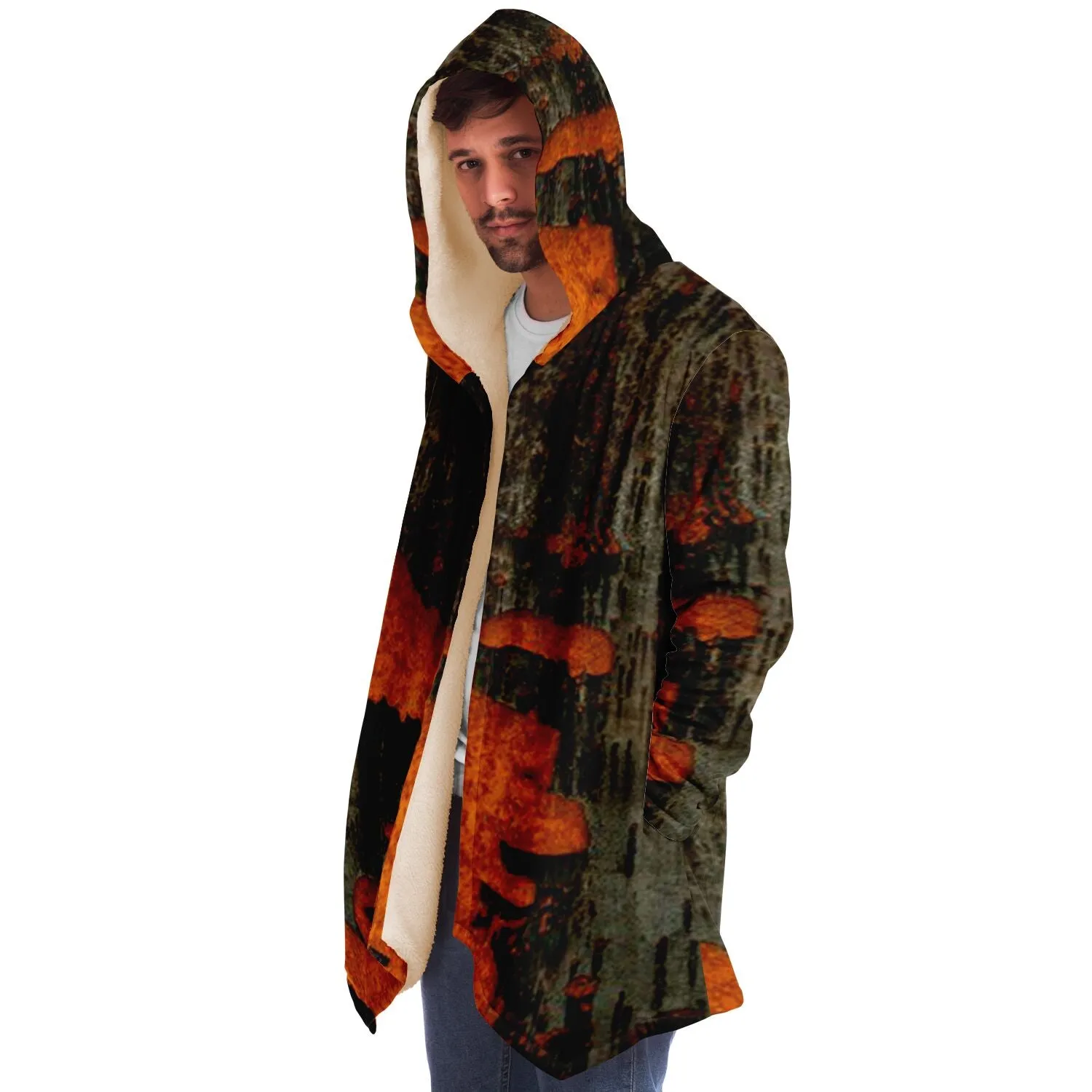 Microfleece Cloak orange black