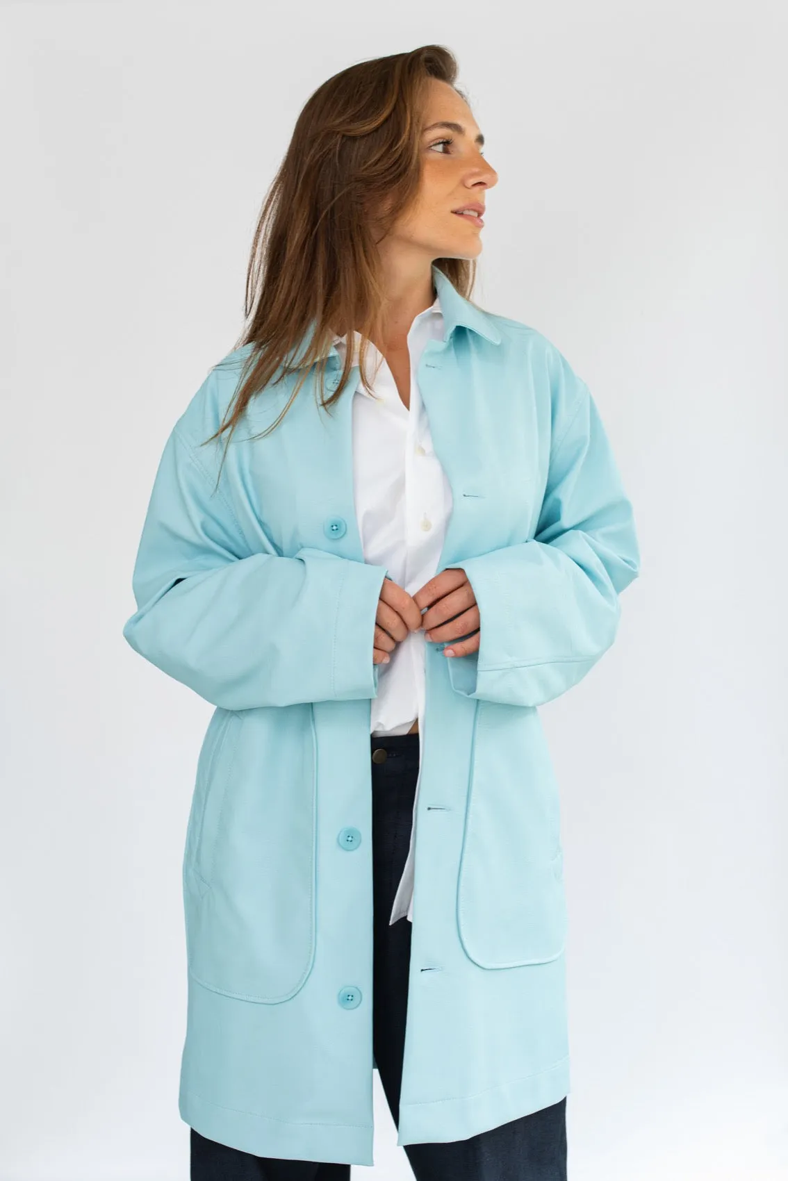 Miramar Coat | Sky Blue