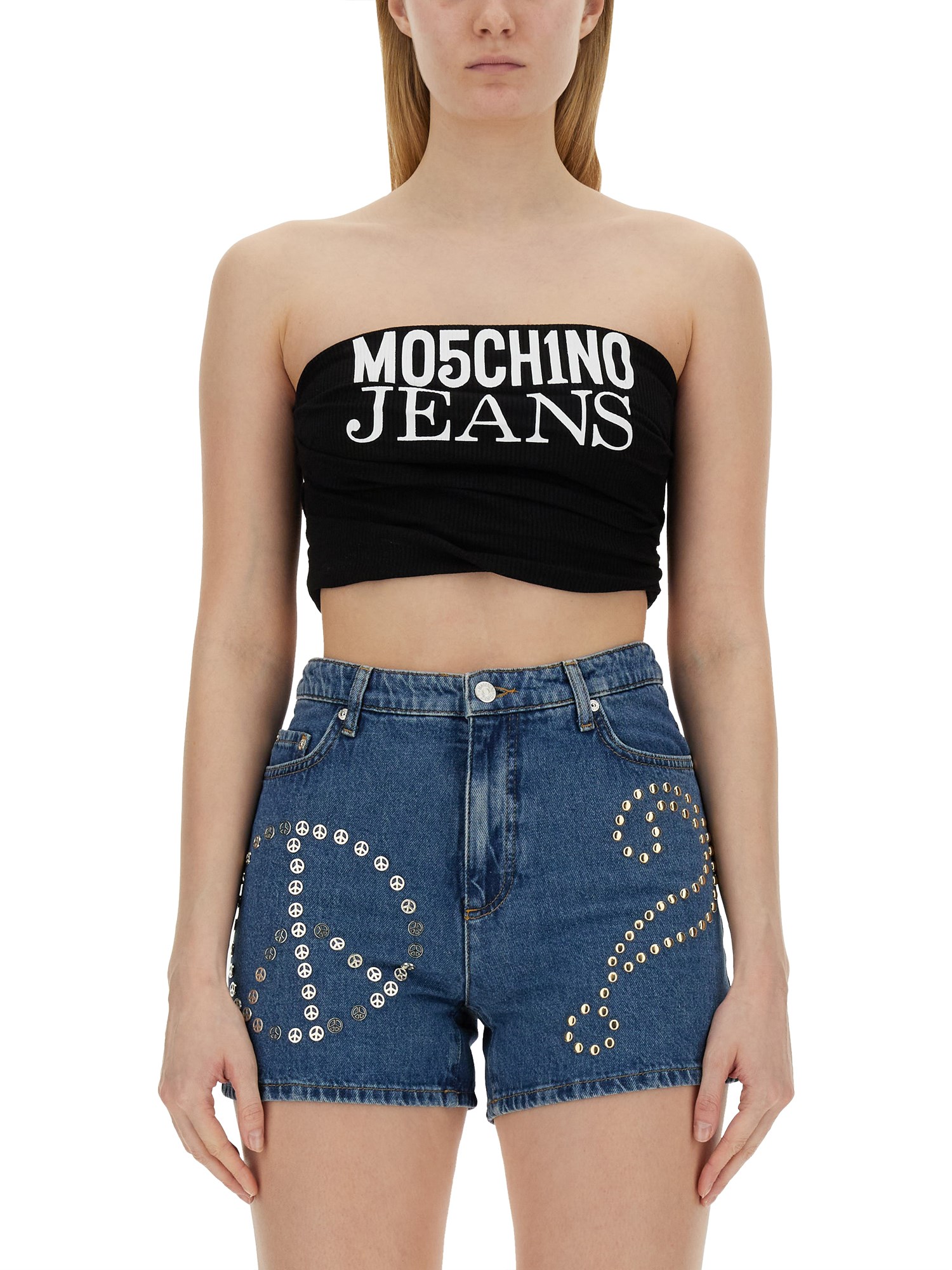 MOSCHINO JEANS    TOPS WITH LOGO