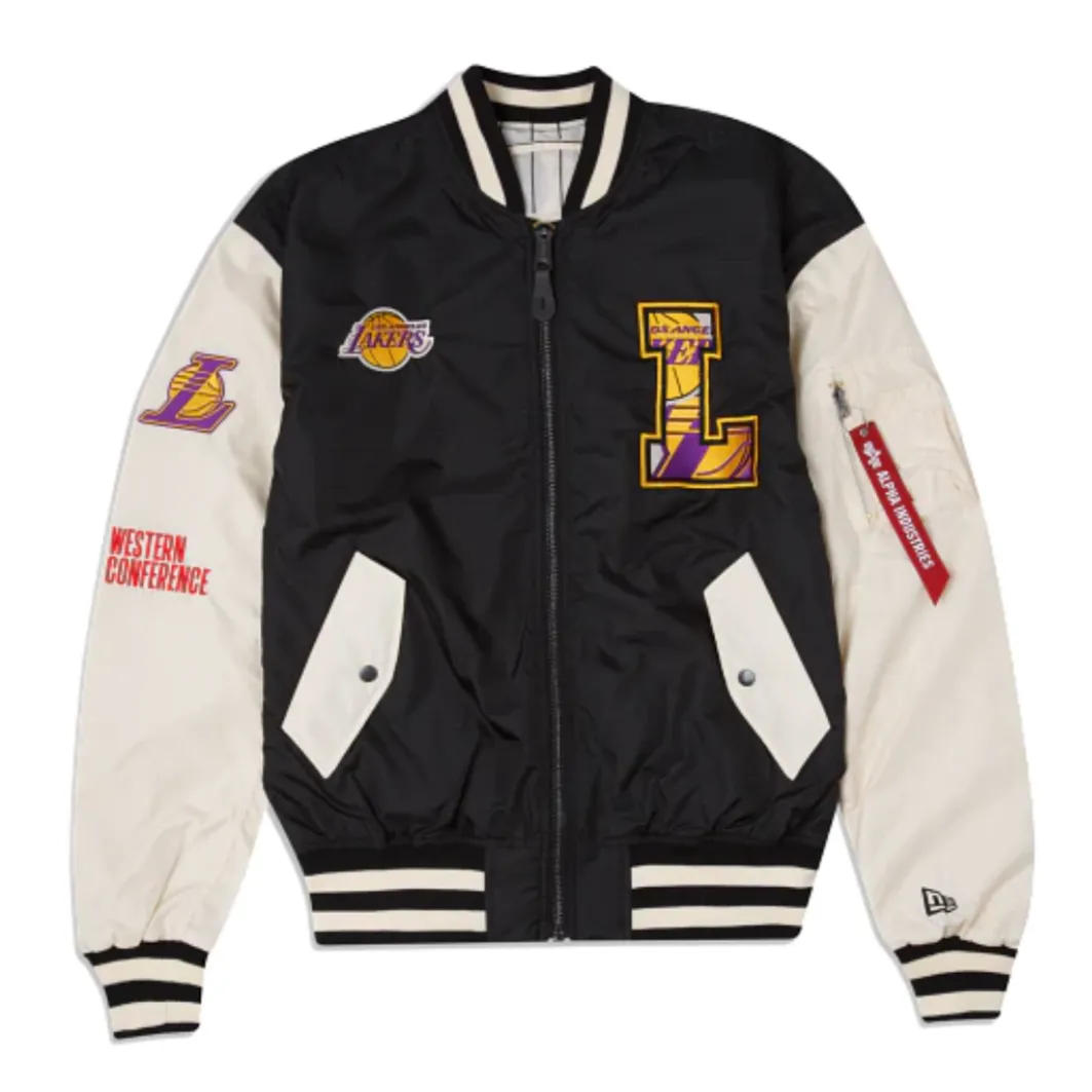 New Era x Alpha Industries MA-1 Bomber Jacket Los Angeles Lakers