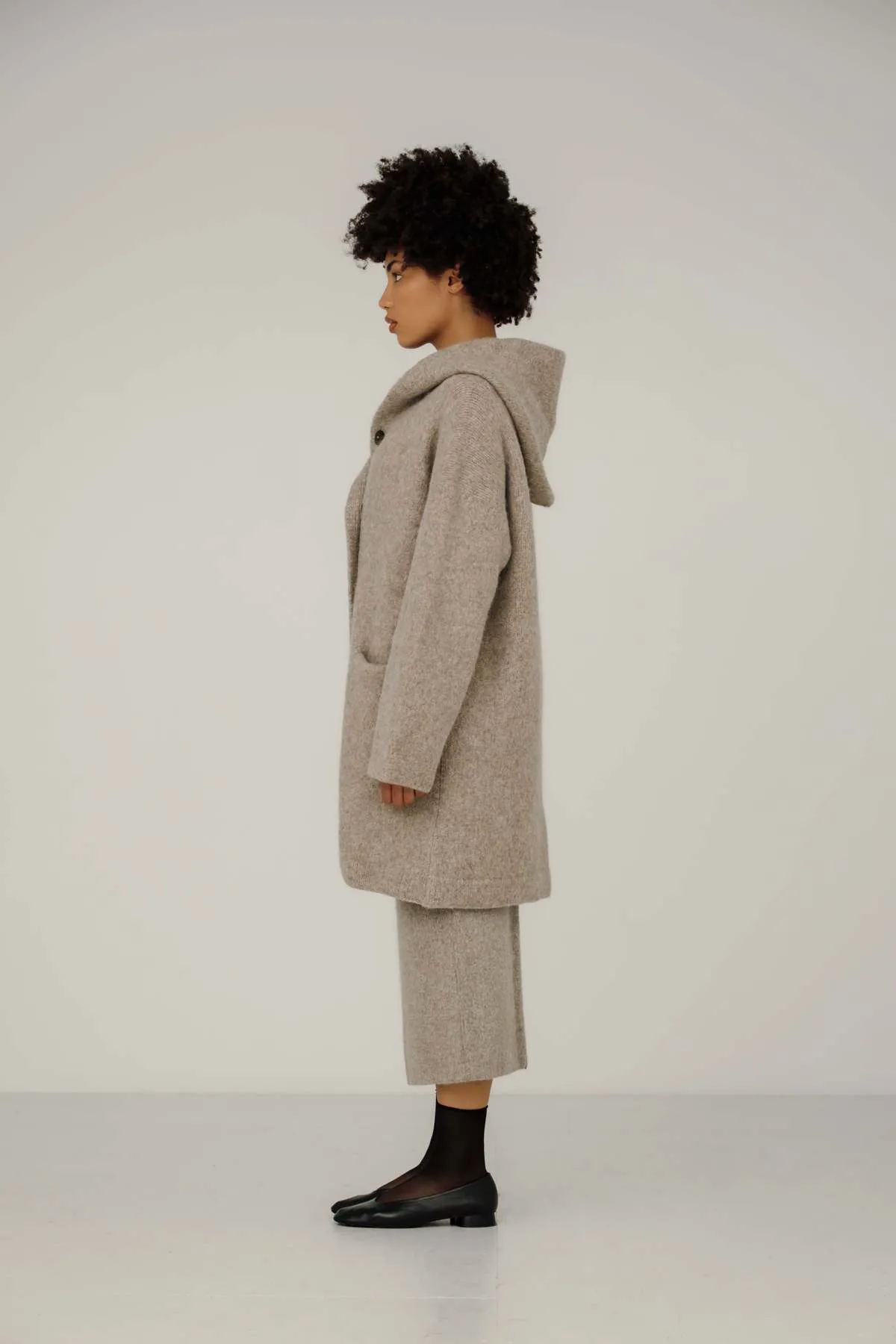 Nook Alpaca Coat - Fawn