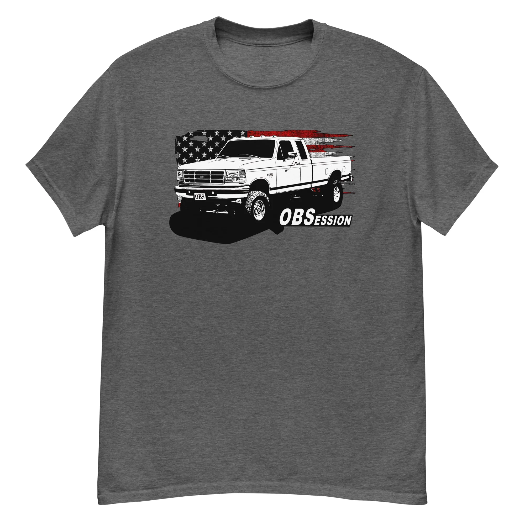 OBS Ext Cab Truck T-shirt, American Flag Design