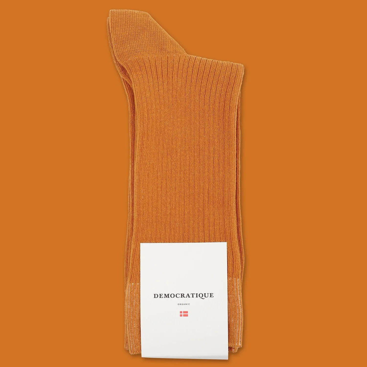 Originals Fine Rib Socks Honey Orange