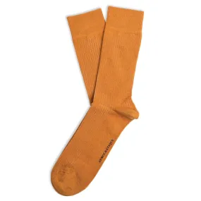 Originals Fine Rib Socks Honey Orange