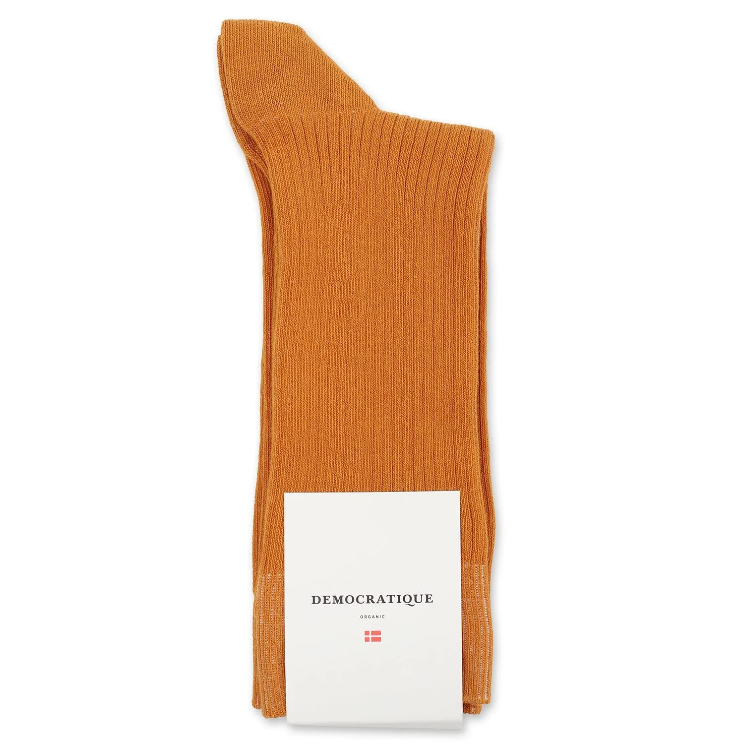 Originals Fine Rib Socks Honey Orange