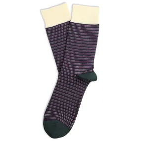 Originals Ultralight Stripes Organic Cotton Gribskov Plum / Off White / Forrest Green / Pale Pink