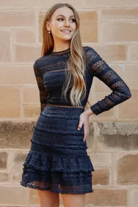 Phoebe Dress - Navy