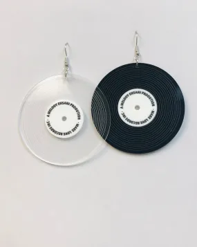 Phonograph Record Earrings Retro Vinyl Gift