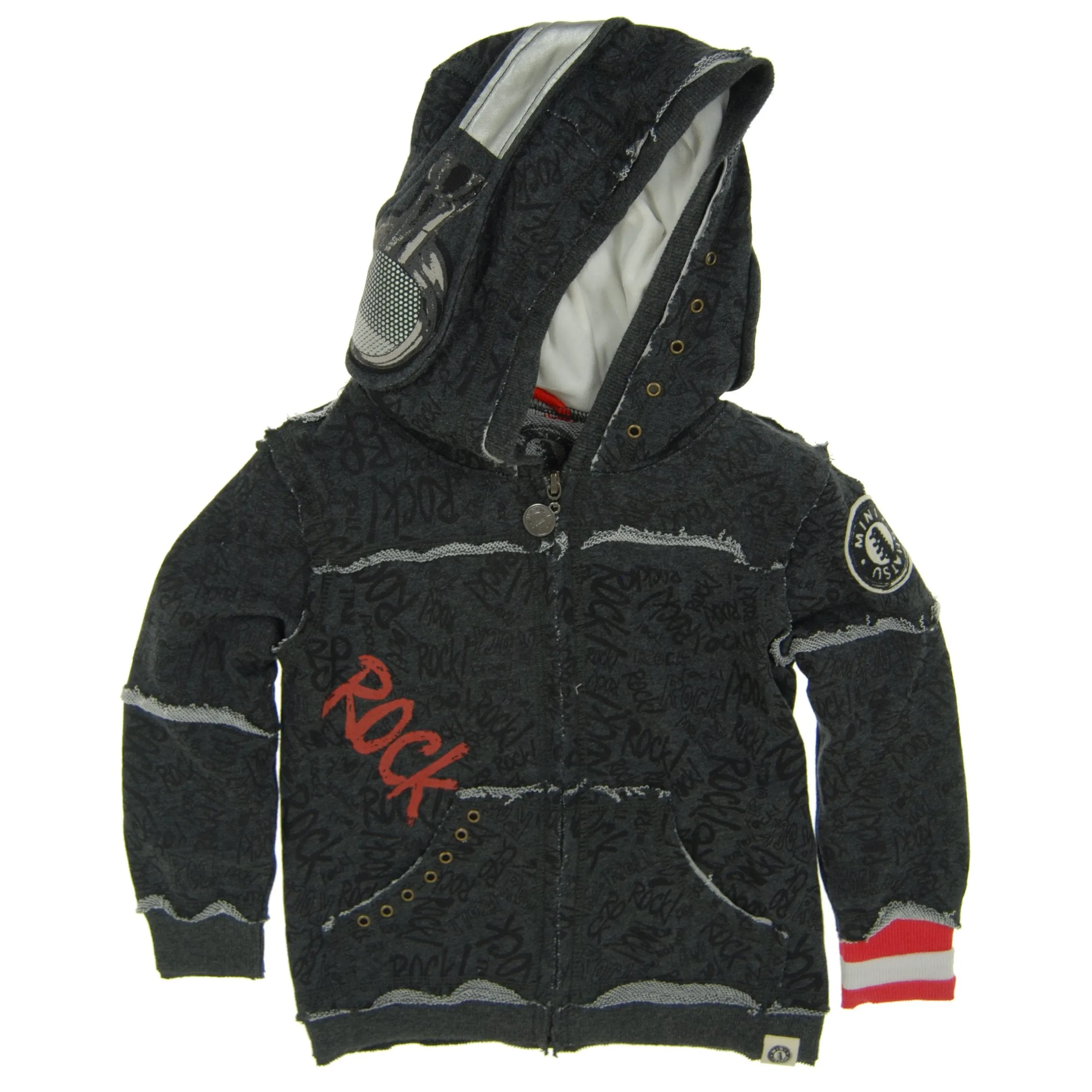 Rock Graffiti Headphone Baby Hoody by: Mini Shatsu