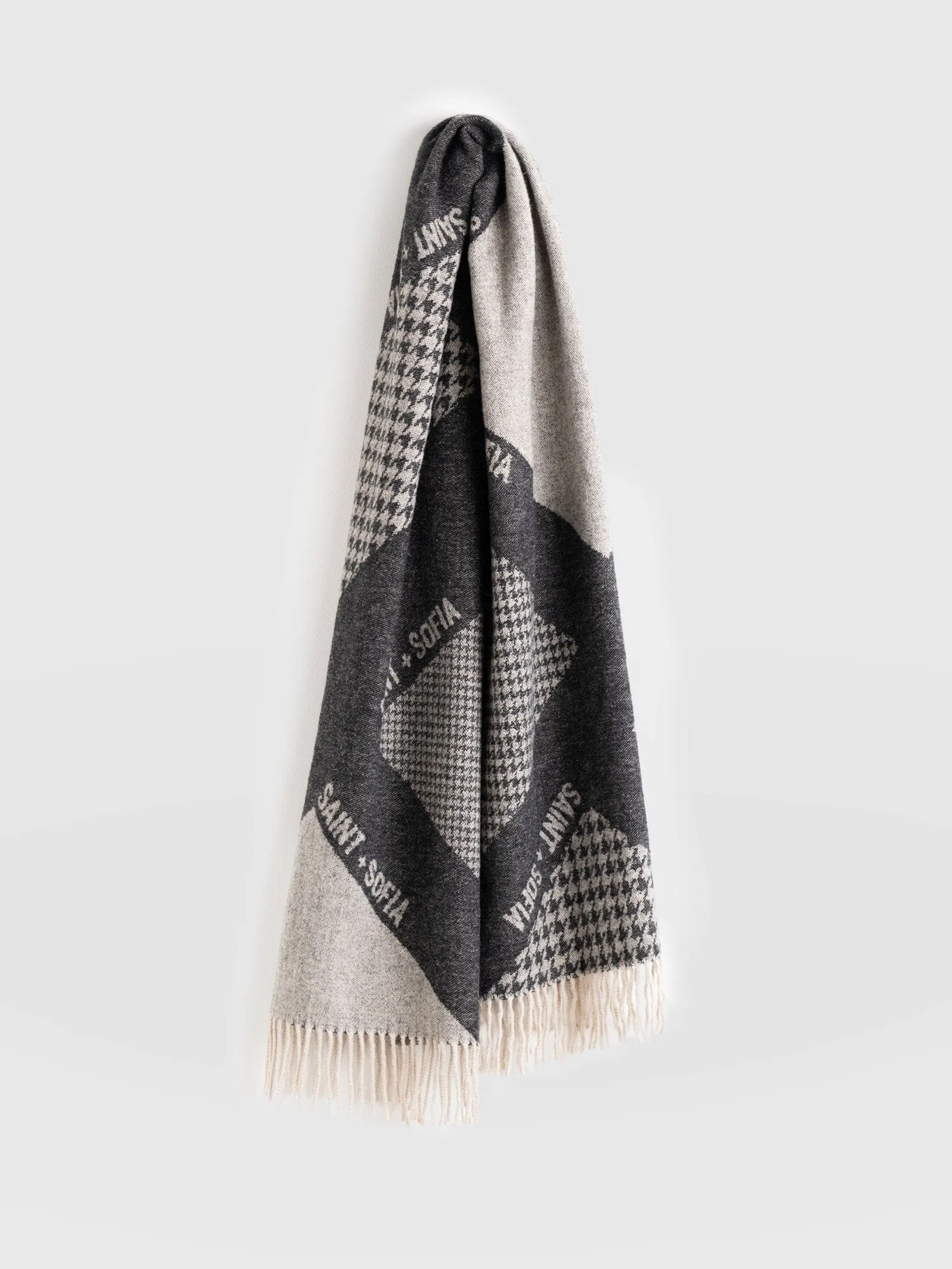 Saint + Sofia Scarf - Black/Grey