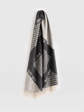 Saint + Sofia Scarf - Black/Grey