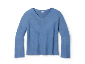 Smartwool Women's Shadow Pine Cable V-Neck Sweater - FINAL SALE