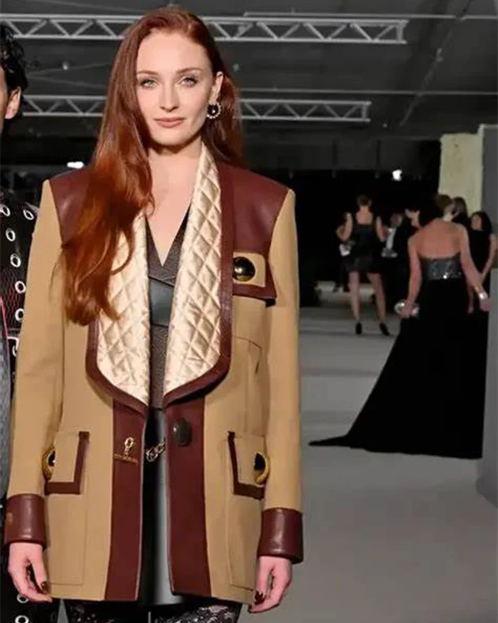 Sophie Turner Brown Jacket - William Jacket