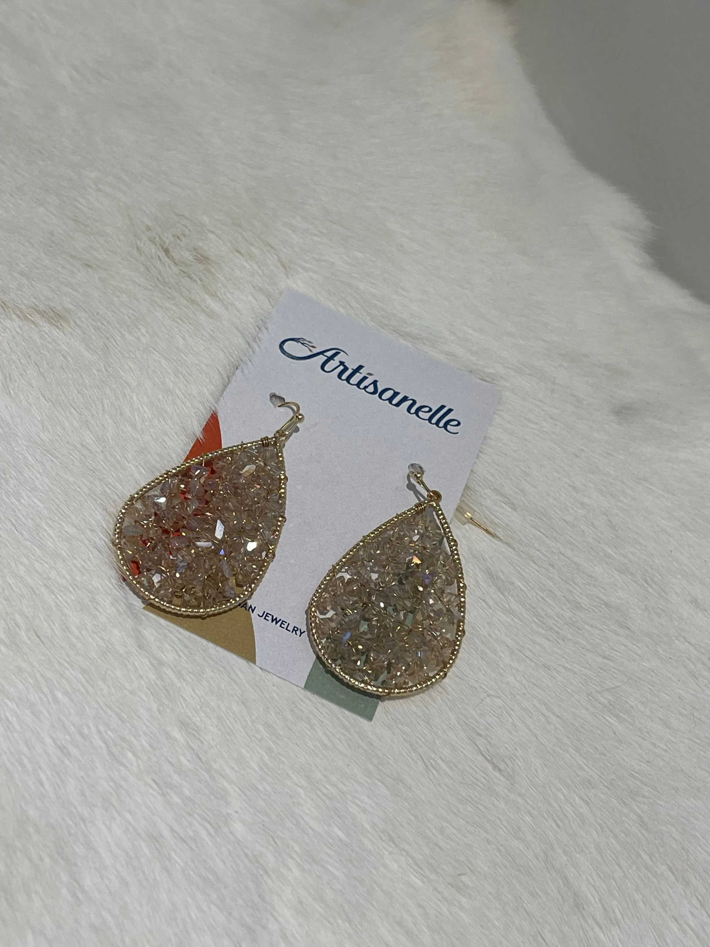 Sparkling Teardrop Earring