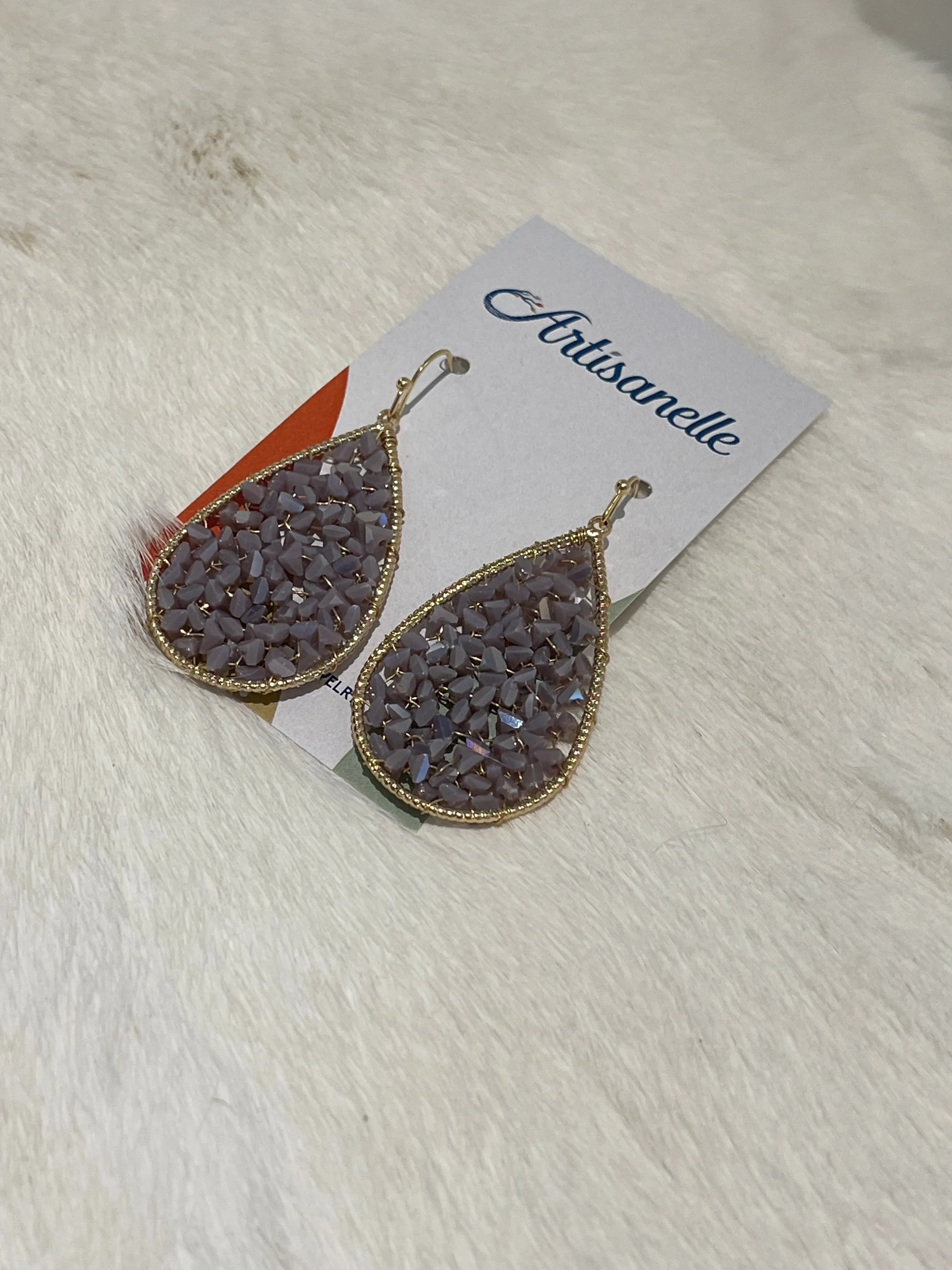 Sparkling Teardrop Earring