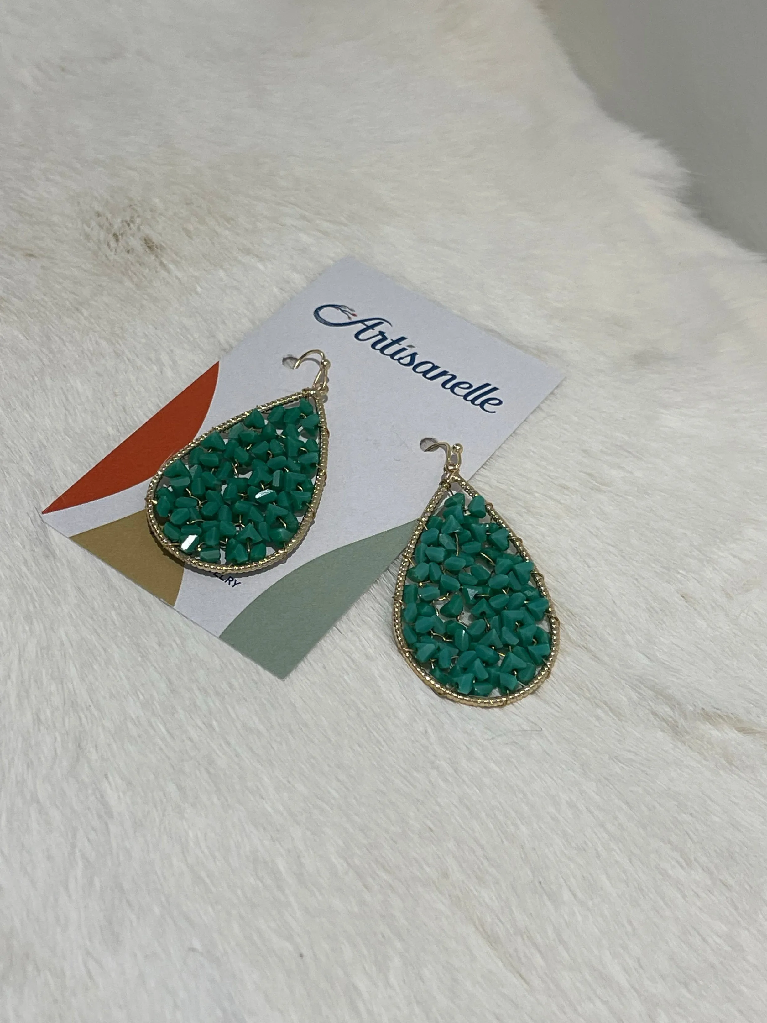 Sparkling Teardrop Earring