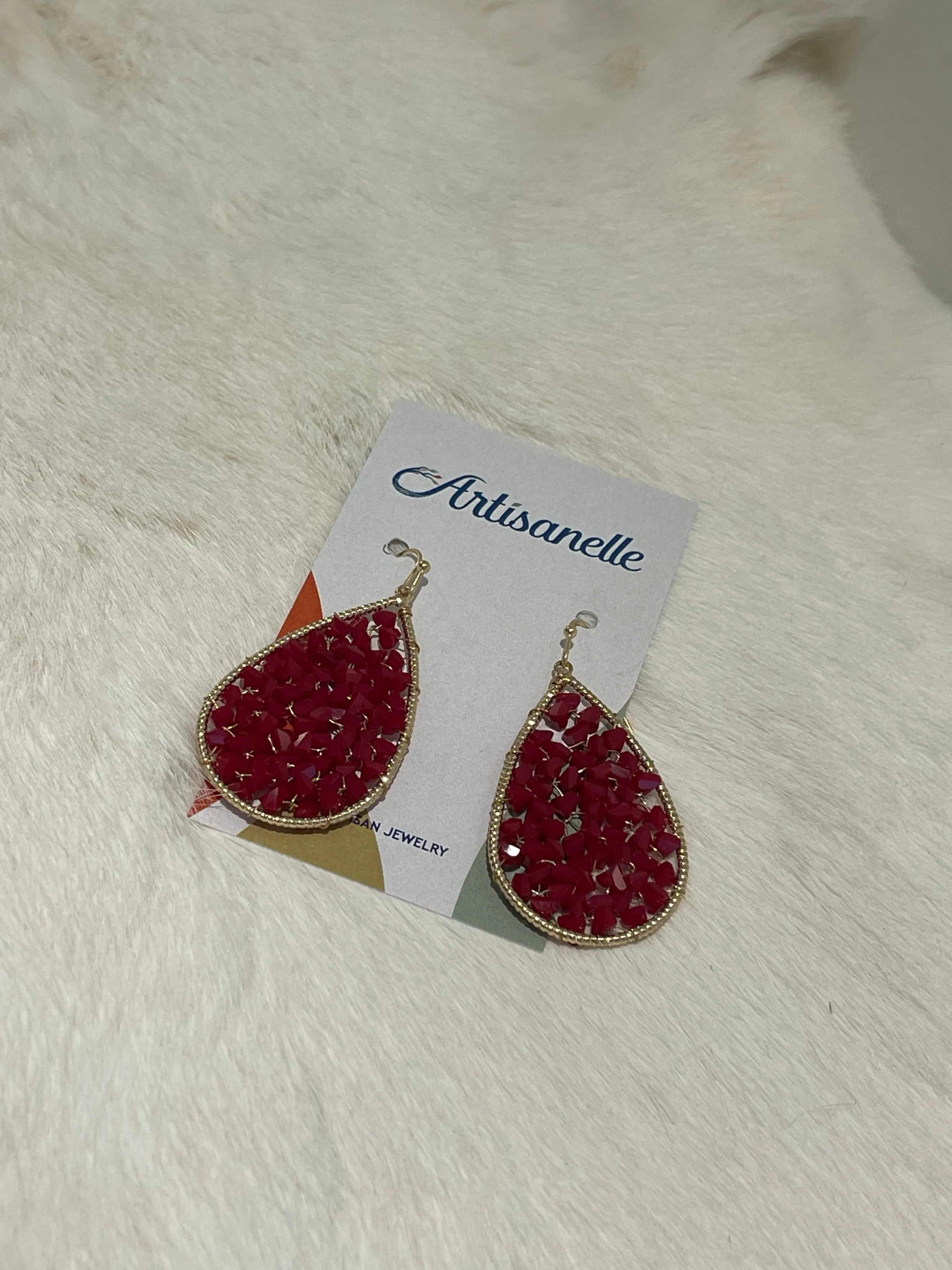 Sparkling Teardrop Earring