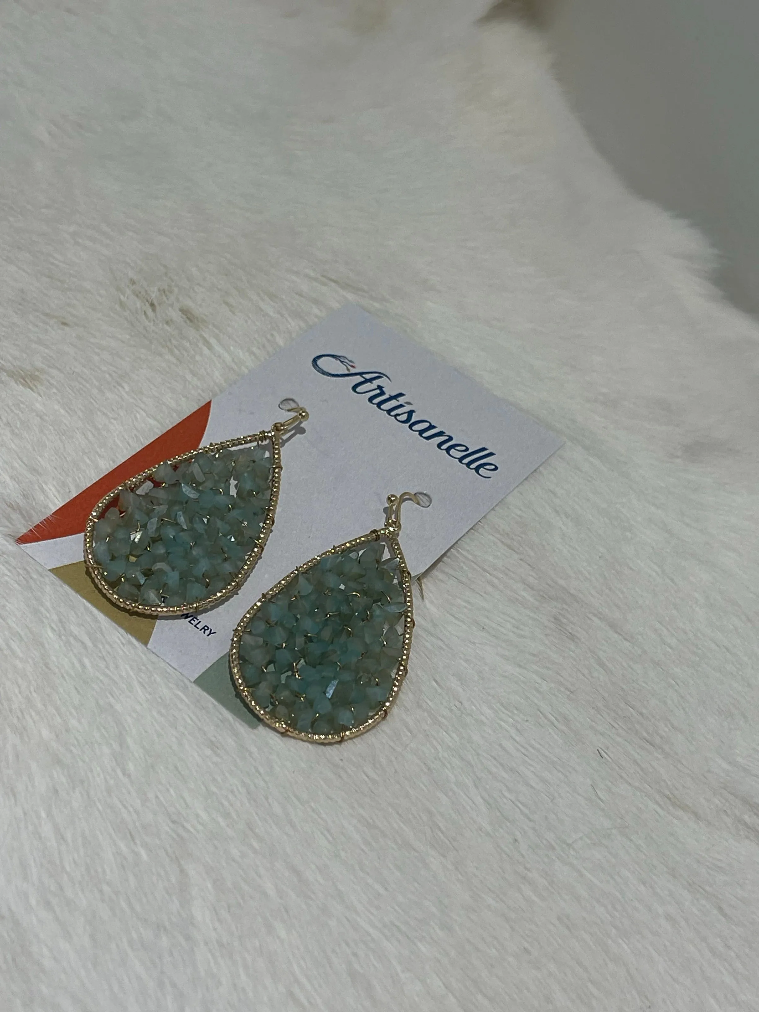 Sparkling Teardrop Earring