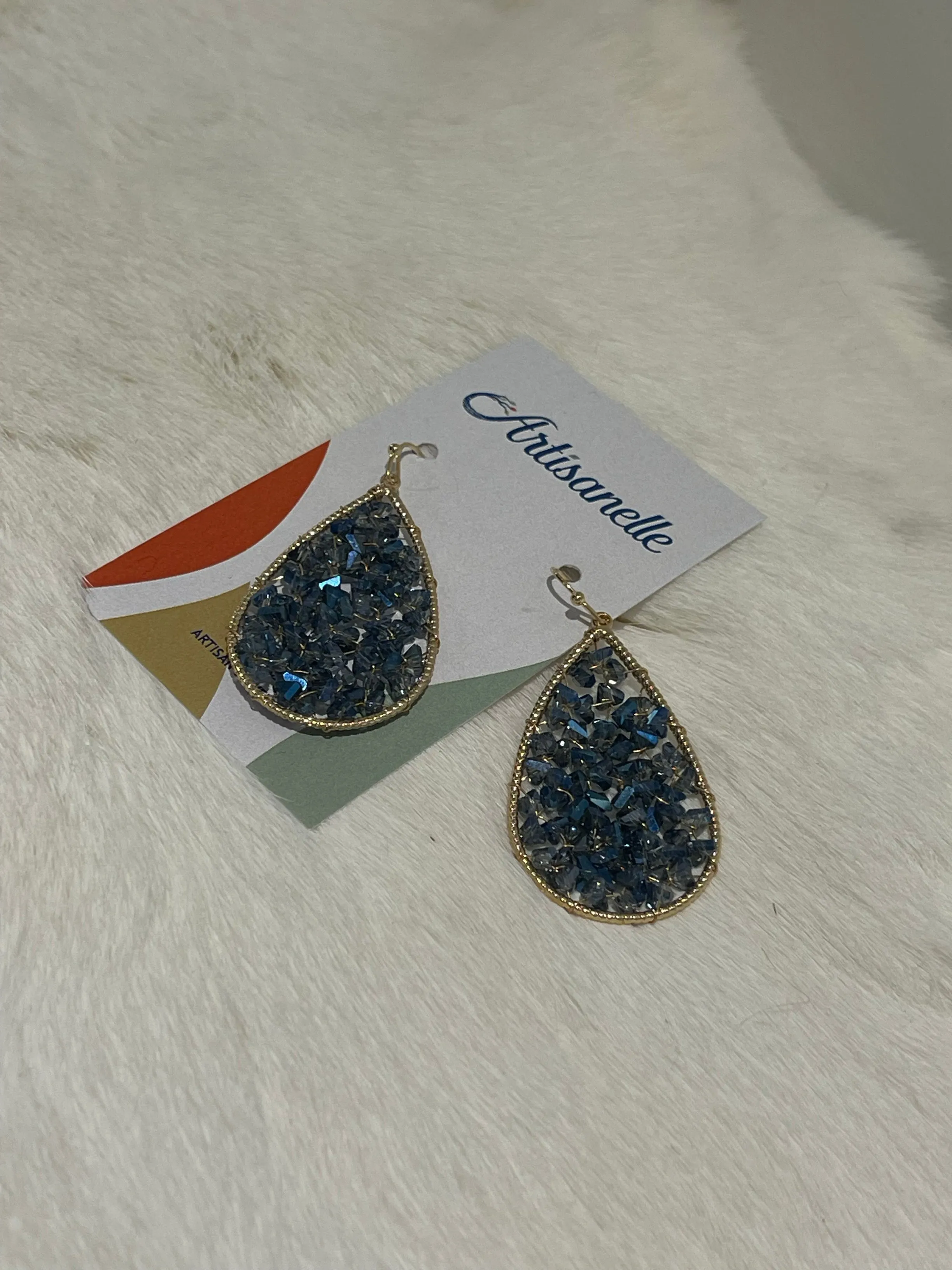 Sparkling Teardrop Earring