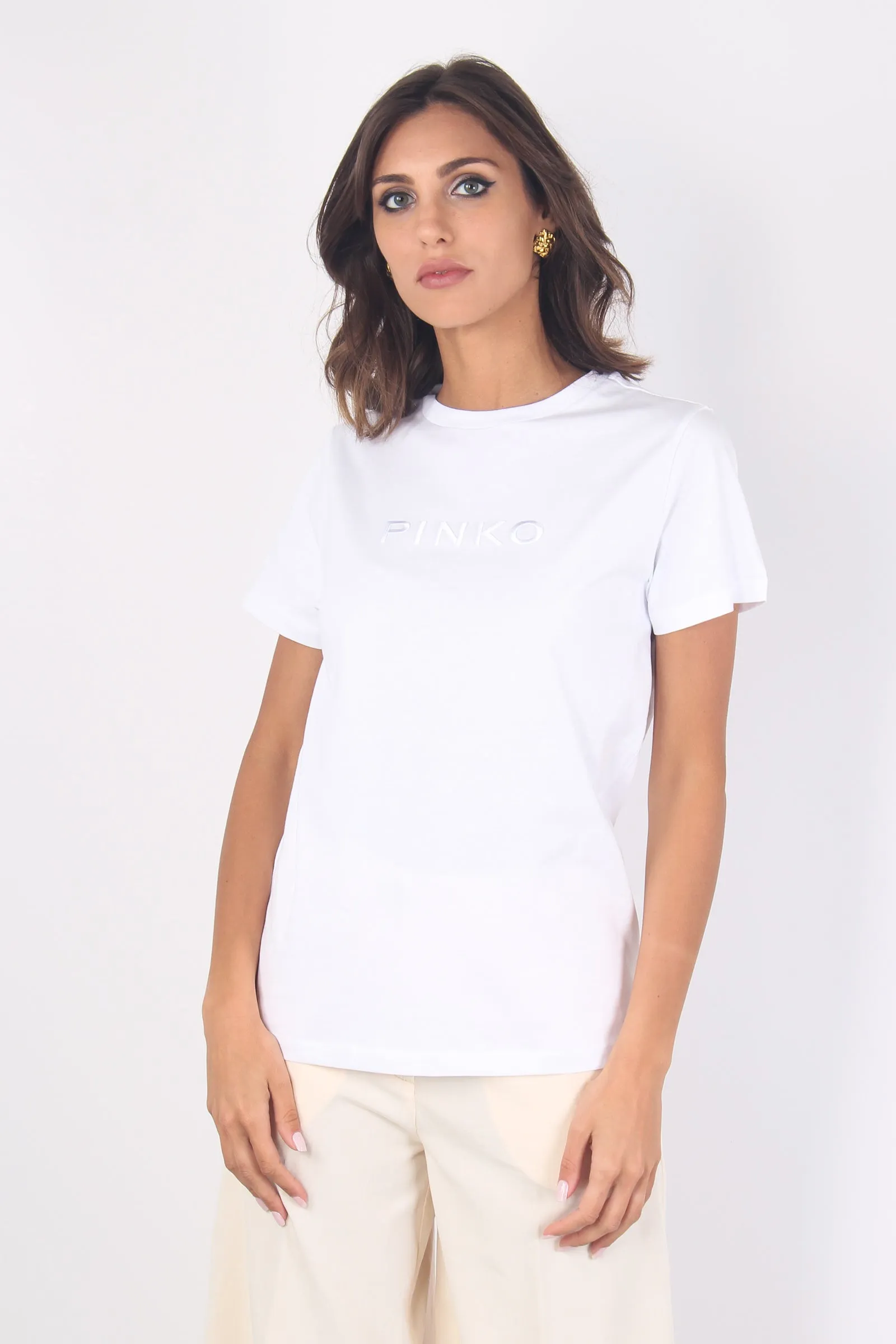 Start T-shirt Jersey Scritta Bianco