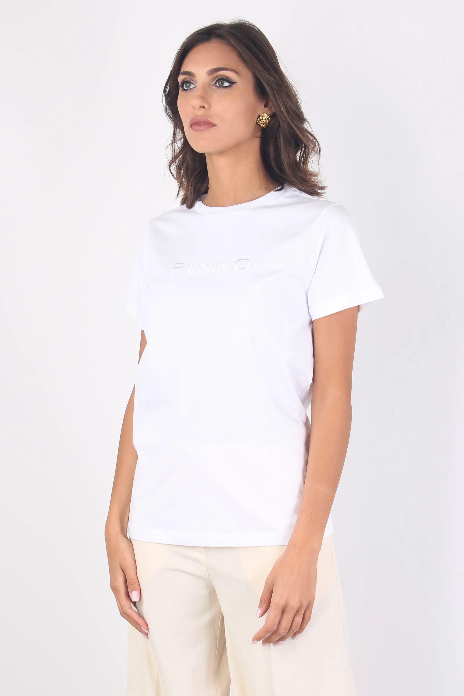 Start T-shirt Jersey Scritta Bianco