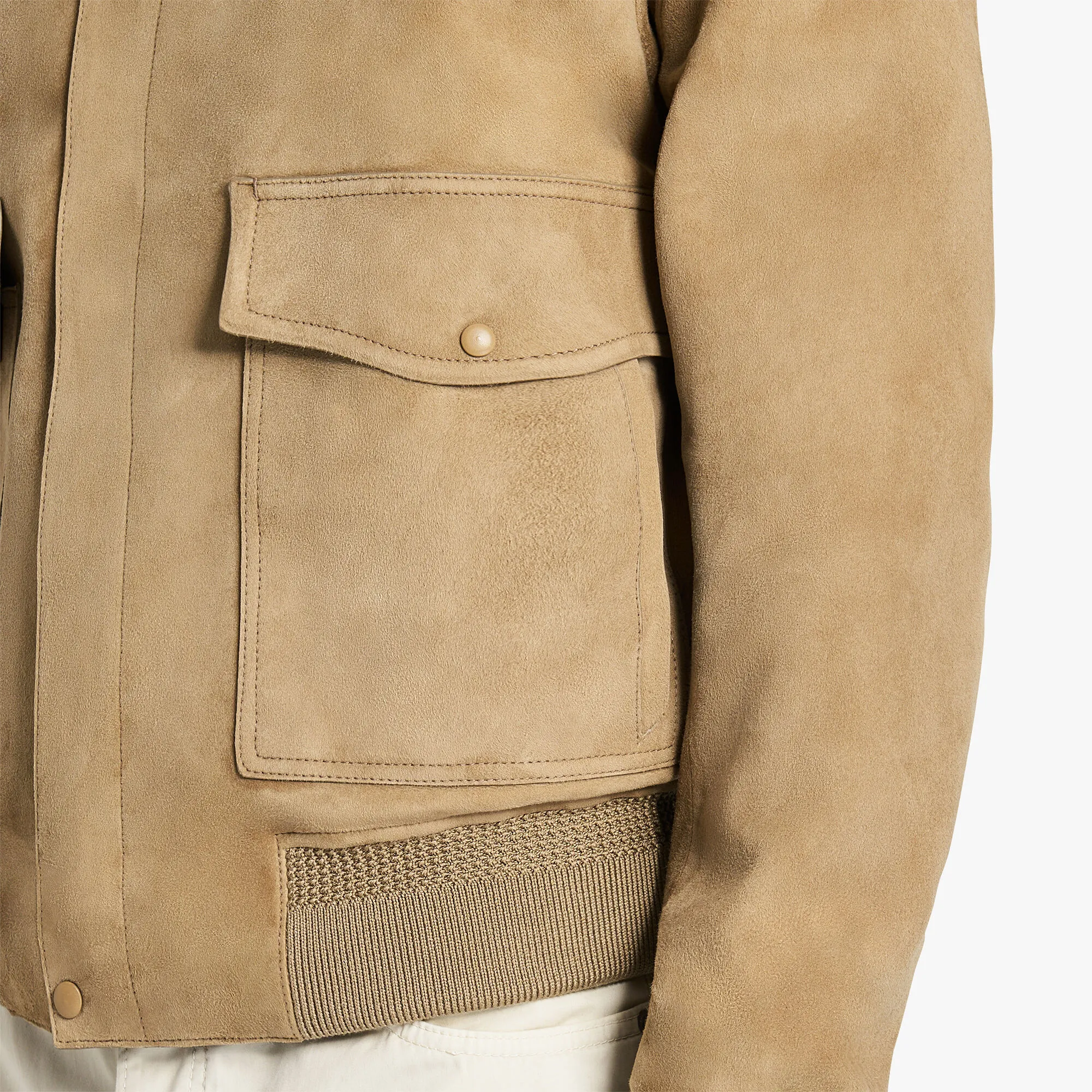 Suede Flight Jacket