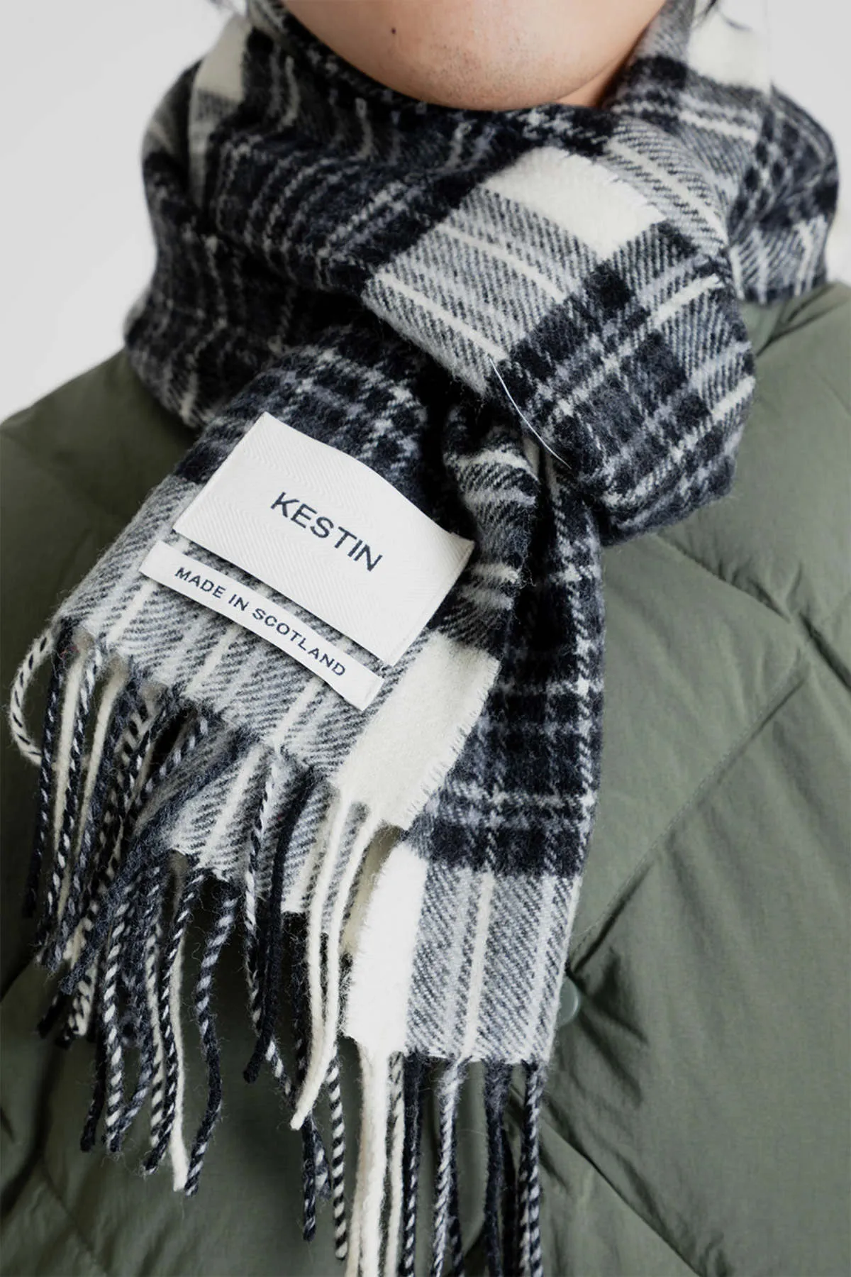 Tartan Scarf - Bowhill Grey