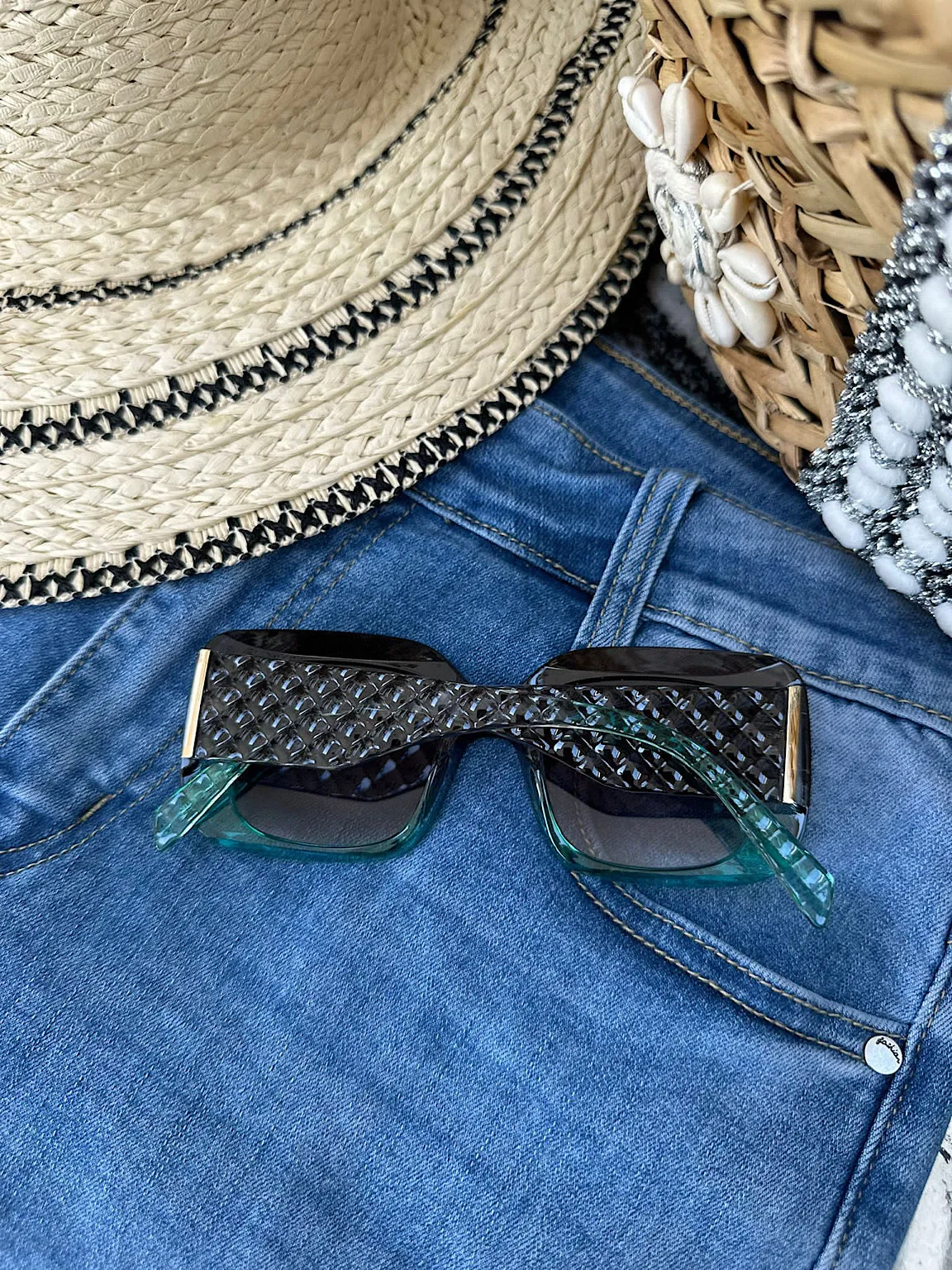 Teal Sunglasses Rosanna