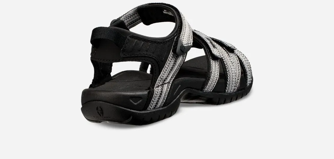 Teva Womens Tirra Strappy Support Water Sandal- Black/White Multi