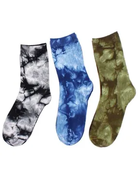 Unisex Tie Dye Crew Socks