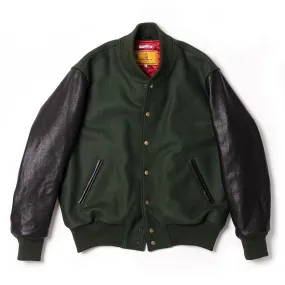 Varsity Forest Green Wool Jacket - Shangri-la Heritage